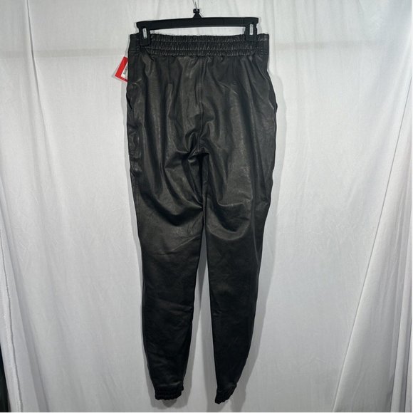 NEW $148 Spanx [ Small ] Faux Leather Jogger‎ Pants in Black - Picture 11 of 15